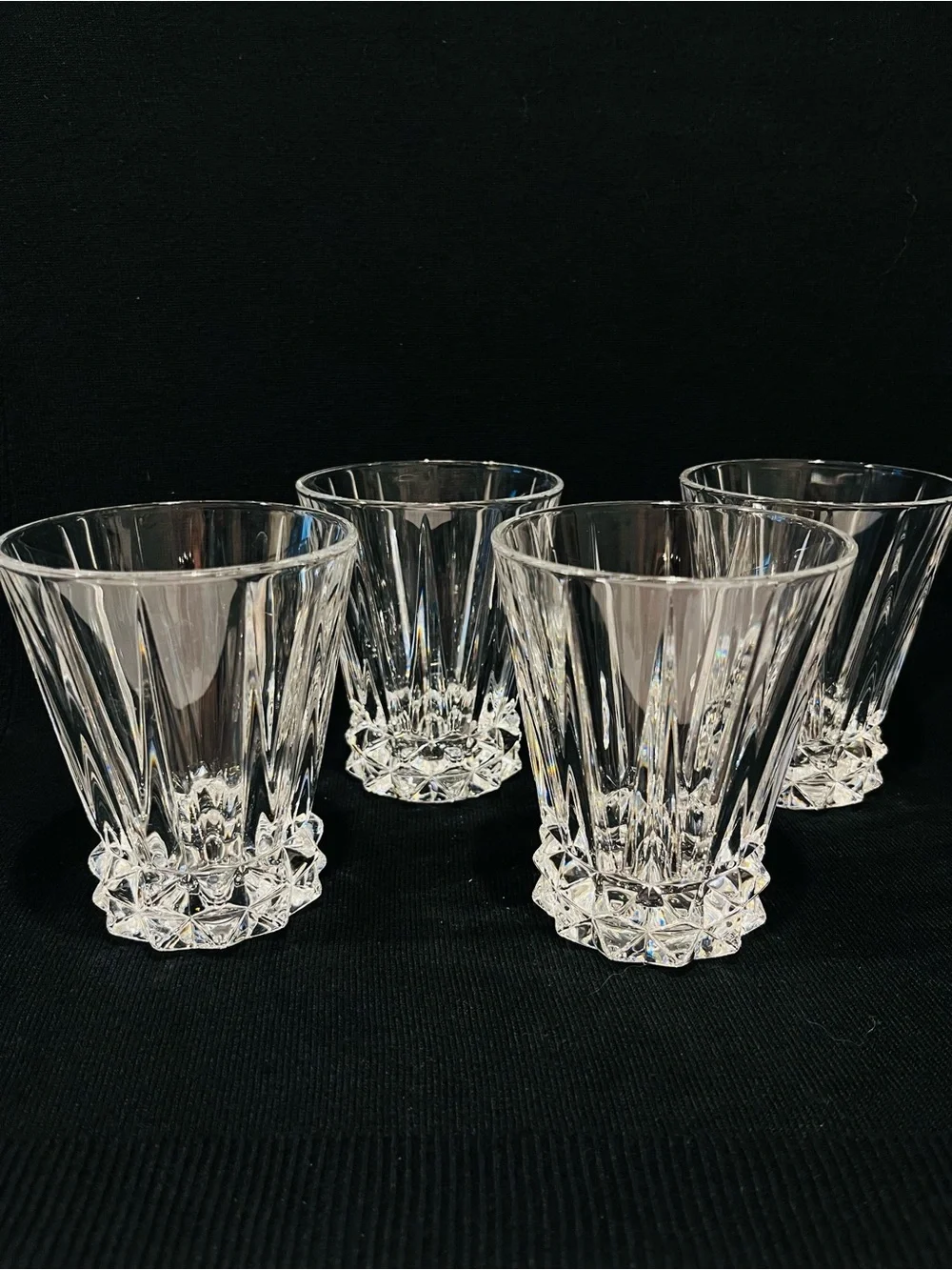 Vintage Rosenthal Blossom Germany Double Old Fashioned Glasses Set of 4